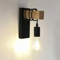 Retro minimalist bedside table lamp