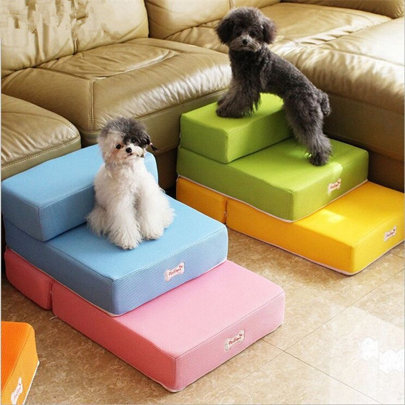 Cushioned non-slip pet stairs for dogs and cats