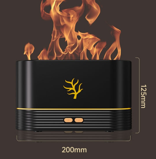 Flame Effect Aroma Diffuser – LED Fire Humidifier