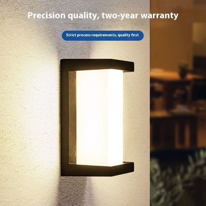 Matte Black Outdoor Wall Sconce on a plain background, view 6