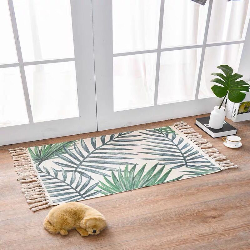 Boho Woven Cotton Tassel Rug, additional product view 10