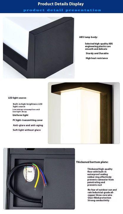 Matte Black Outdoor Wall Sconce on a plain background, view 9