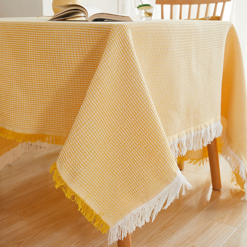 Fringed Cotton Linen Tablecloth, additional product view 5