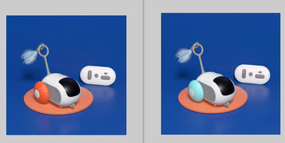 Remote control cat toy car set