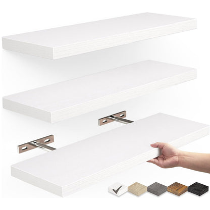 Solid Wood Floating Wall Shelf, additional product view 5