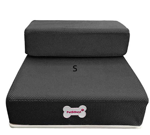 Pet stairs for dogs and cats in black, small