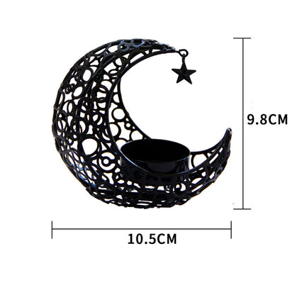 Crescent Moon Metal Candle Holder, additional product view 5