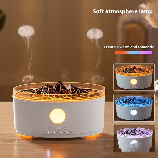Volcano Aroma Diffuser – Silent Mist Humidifier