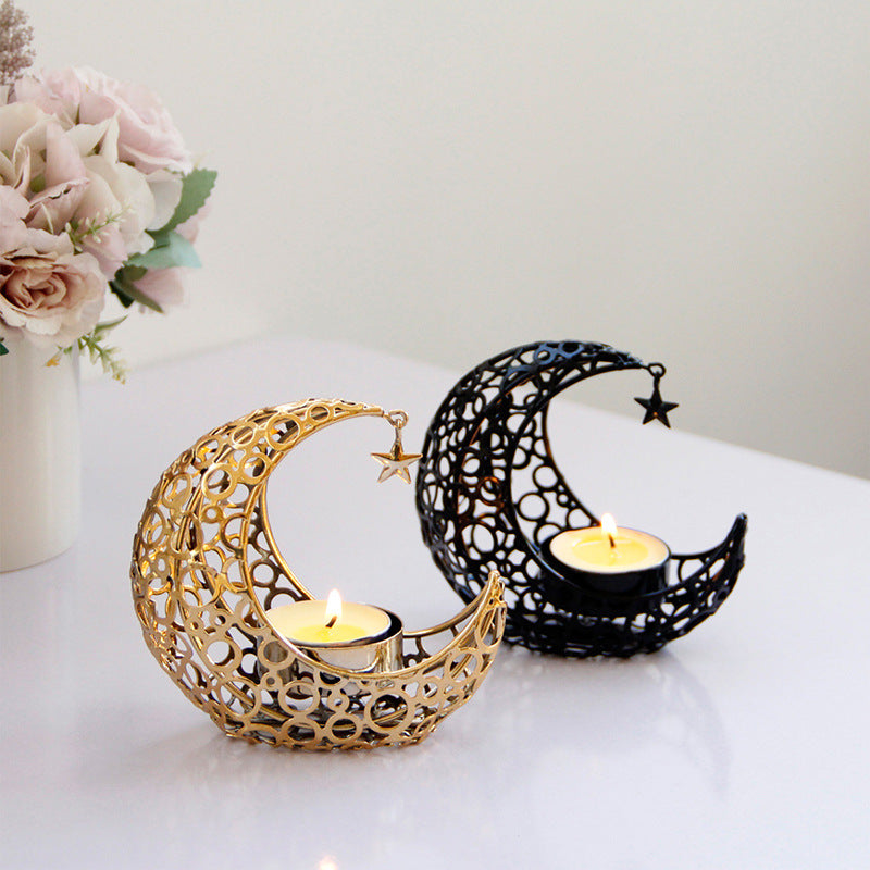 Crescent Moon Metal Candle Holder, additional product view 6