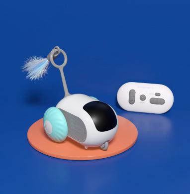 Remote control cat toy car in blue
