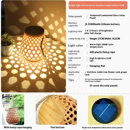 Solar Hanging Lantern on a plain background, view 3