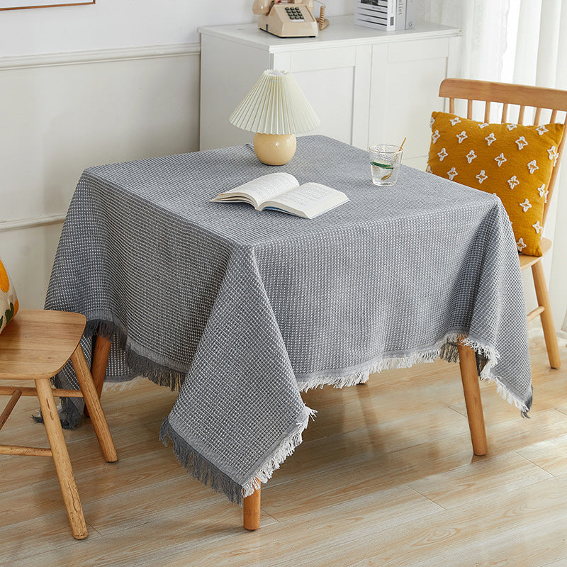 Fringed Cotton Linen Tablecloth, additional product view 7